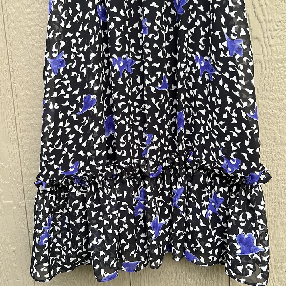 NWT BCBG Generation Relax Halter Neck Tie Chiffon Mini Fallen Petal Large - Picture 7 of 16